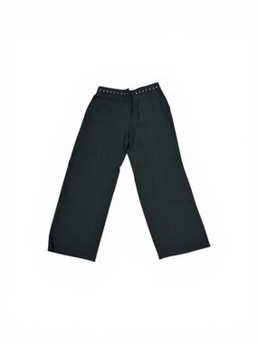 Mugler Black Hook-and-Eye Waist Cropped Trousers